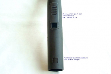 Preview: 35mm Handgriff geeignet für Staubsauger Bosch,Siemens,Miele u.a.- Mit Klickring und Schraubhülse